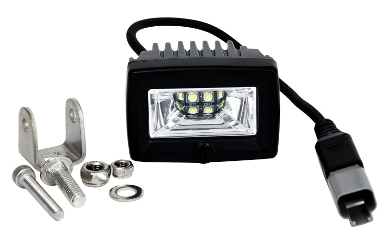 KC HiLiTES C-Series C2 20W LED Area Flood Lights, 2-Inch, Pair Pack with Wiring Harness and Switch