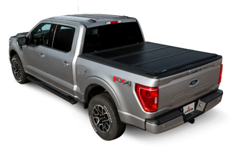 LEER Group HF350M Hard Tri-Folding Tonneau Cover for 2019–2020 Ram 1500 5.7-Foot Bed Without RamBox