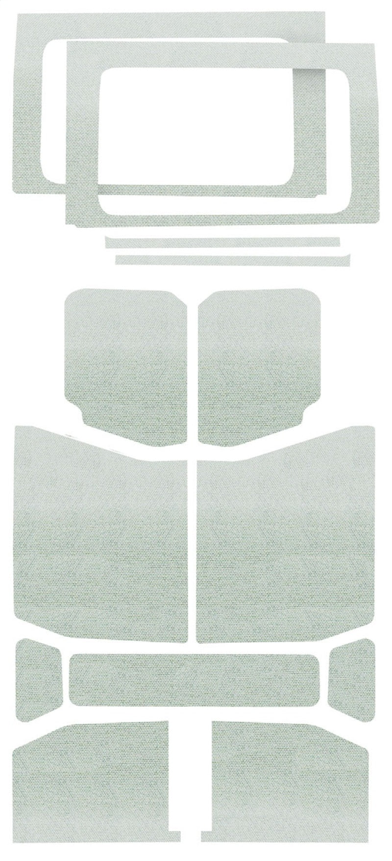 DEI 2018-Up Jeep Wrangler JL 4-Door Headliner Complete Kit 13-pc - White