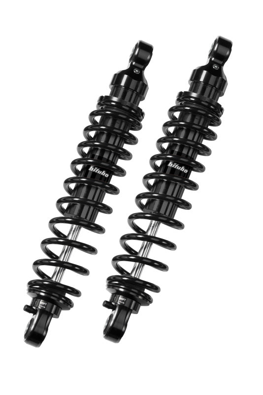 Bitubo WME0 Twinshocks Adjustable: Spring Preload, Rebound, Length 351mm, Dark Edition