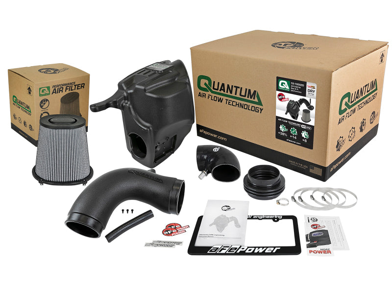 aFe Quantum Pro DRY S Cold Air Intake System for 2013-2018 Dodge Ram 6.7L Cummins Diesel, Part 53-10002D