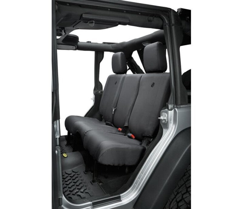Bestop 13-18 Jeep Wrangler JK 4-Door Rear Seat Covers in Black Diamond