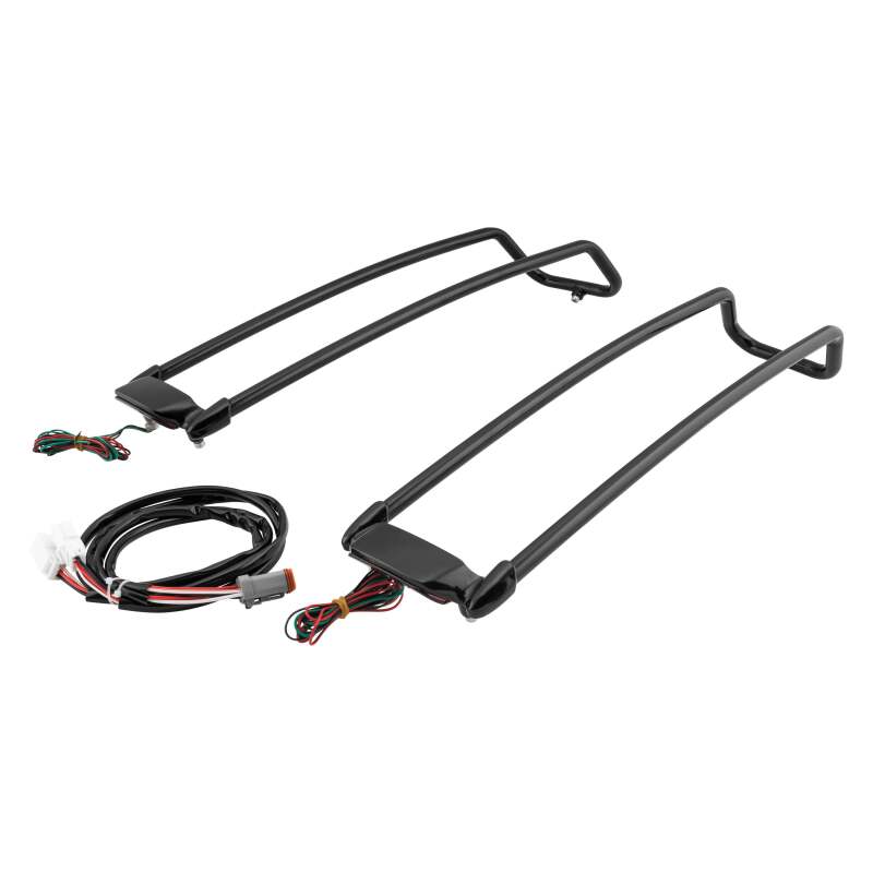 Letric Lighting Saddlebag Lid Rail Guard Black - Part Number letLLC-SBLR-B
