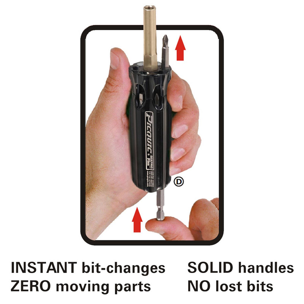 PICQUIC Teeny Turner Mini 7-in-1 Quick Bit Change Screwdriver
