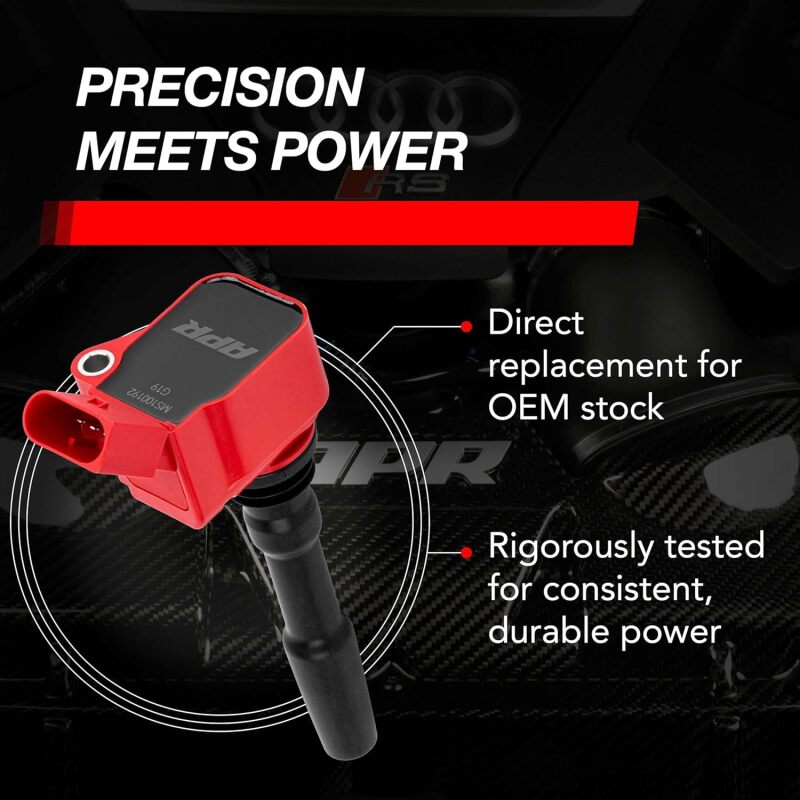 APR EA888.3/EA888.4/EA839/EA825 2.0T/2.9T/3.0T/4.0T Ignition Coil - Red by APR