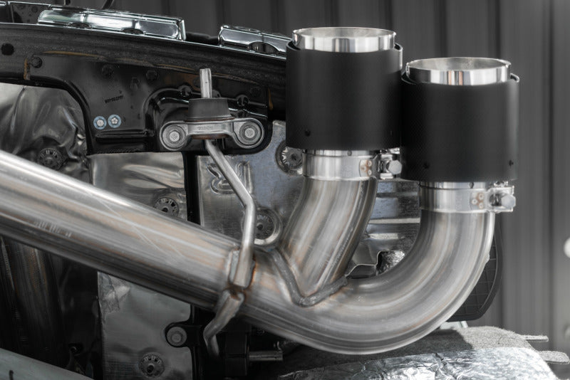 MBRP S70423CF Armor Pro 3-Inch Cat-Back Exhaust for 2020-2026 Chevrolet Corvette C8 with Quad Carbon Fiber Tips
