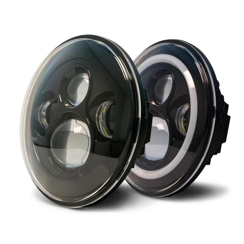 DV8 Offroad DVEHL7JK-01 LED Projector Headlights for 2007-2018 Jeep Wrangler JK/JKU