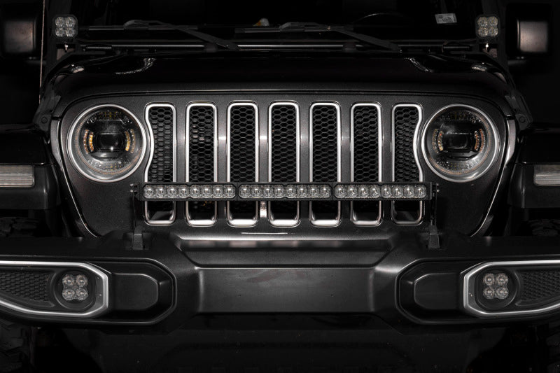 Diode Dynamics SS30 Bumper LED Light Bar Kit Sport White Combo with Amber Backlight for Jeep Wrangler JL 2018-2026