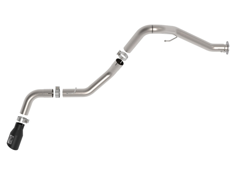 aFe Vulcan Series 3-Inch 304 Stainless Steel DPF-Back Exhaust System with Black Tip for 2021-2023 Jeep Gladiator 3.0L V6 Diesel, Part 49-38093-B