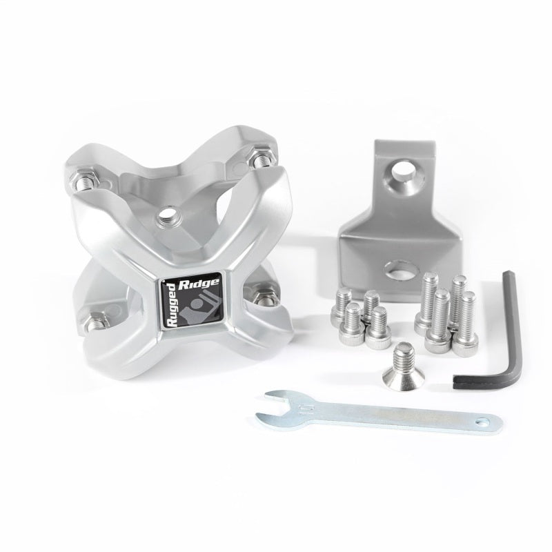 Rugged Ridge 1.25-2.0in Silver X-Clamp