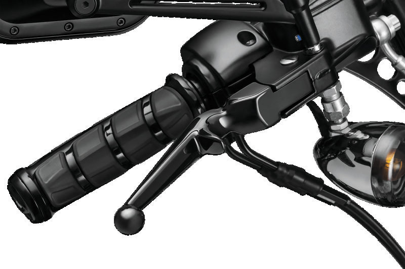 Kuryakyn Trigger Lever Set for 1996 and Newer Cable-Operated Harley-Davidson Models, Gloss Black – Part 1845