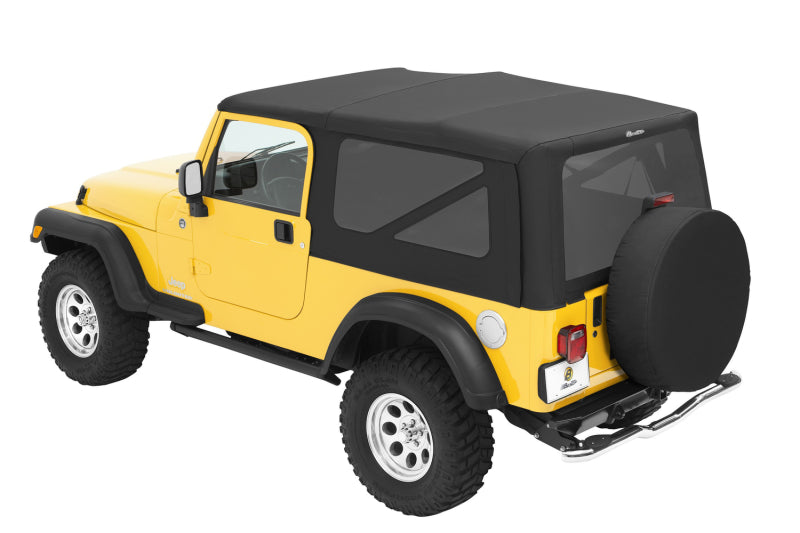 Bestop 04-06 Jeep Wrangler TJ Replace-A-Top in Black Diamond Sailcloth with Tinted Windows