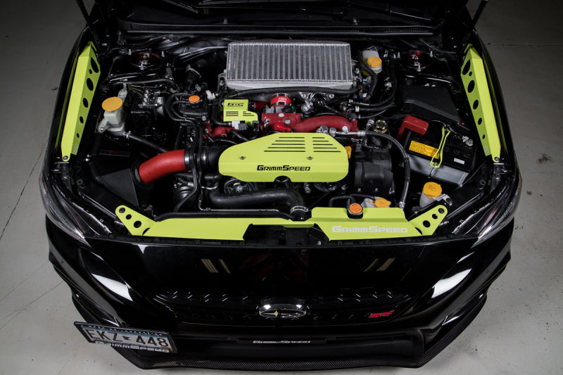 Grimm Speed Subaru Impreza/WRX/STI/Legacy/Forester/Baja/BRZ Lightweight Battery Tiedown- Neon Green