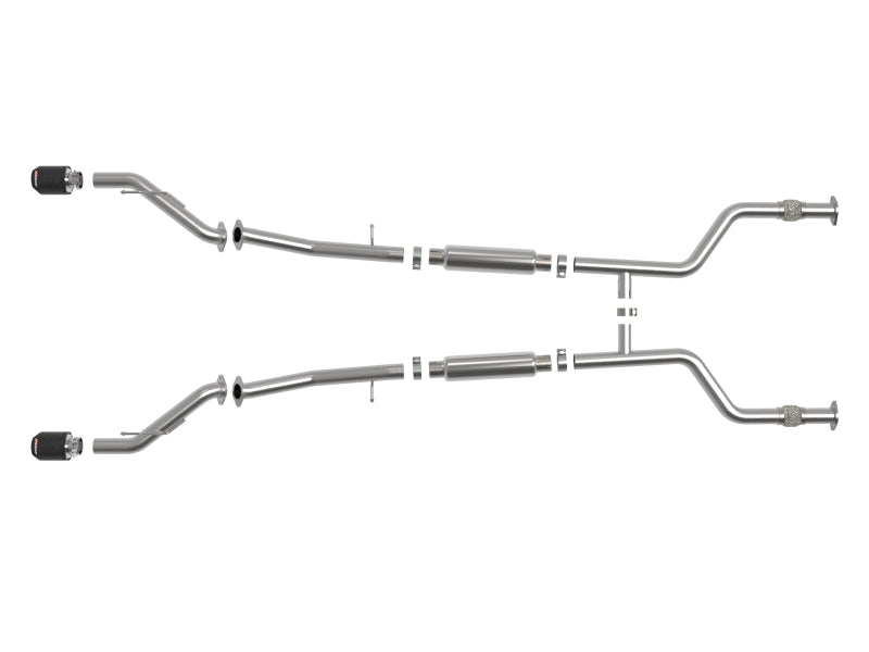 aFe POWER Takeda 49-36138-C Cat-Back Exhaust System with Carbon Fiber Tips for 2023-2026 Nissan Z 3.0L V6 Twin-Turbo