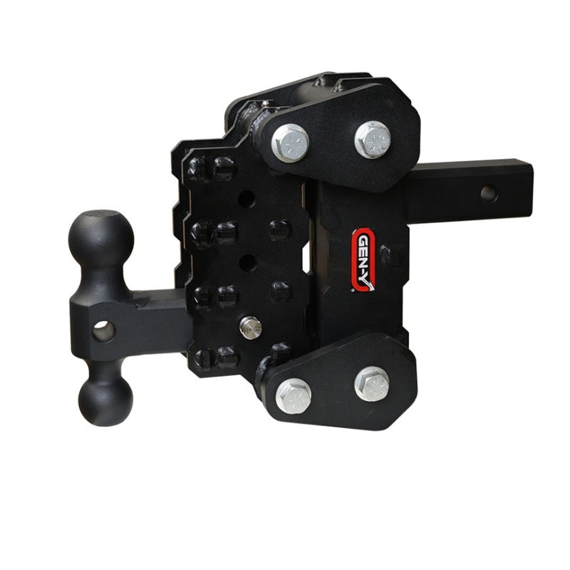 Gen-Y Phantom-XT 2in Solid Shank 4.25in Drop 1K TW 10K Hitch w/GH-031 Dual-Ball Mount