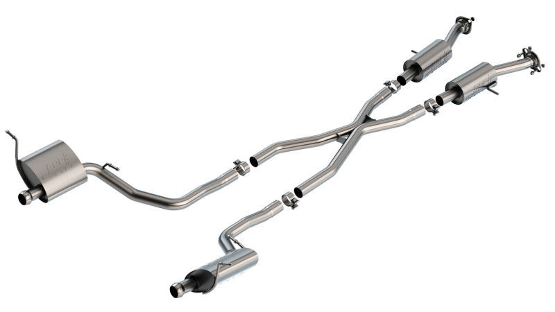 Borla 140836 S-Type Cat-Back Exhaust System for 2014–2021 Jeep Grand Cherokee 3.6L V6
