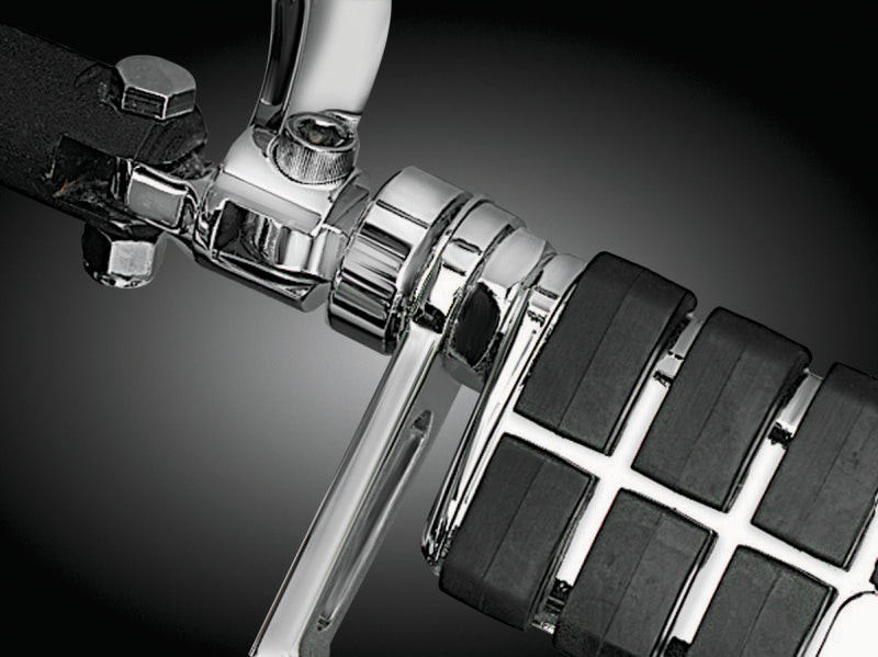 Kuryakyn 1-1/4-Inch Stirrup Heel Rest Extenders, Chrome – Part 8043
