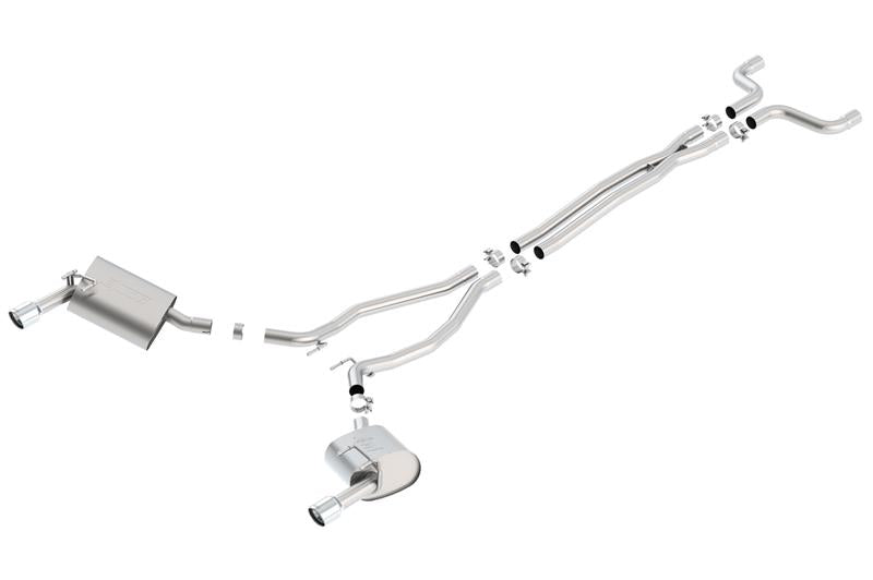 Borla S-Type Cat-Back Exhaust System for 2014-2015 Chevrolet Camaro 3.6L V6, Part Number 140526