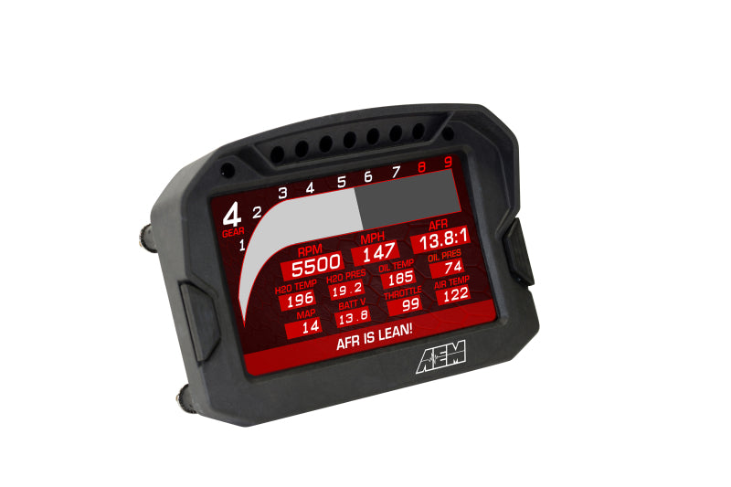 AEM CD-5LG Carbon Logging Digital Dash Display with 10 Hz GPS, Part Number 30-5603