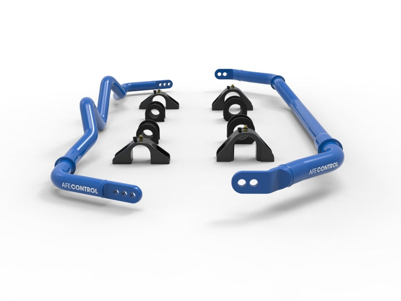 aFe CONTROL Front and Rear Sway Bar Set for 2016–2024 Infiniti Q50/Q60 3.0L V6 AWD, Part Number afe440-711002-L