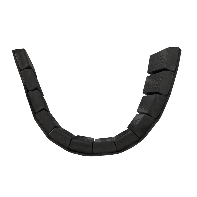 Counteract Trapzeium Steel Adhesive Wheel Weights Roll - Black, 300 Pieces, 0.5 oz Each