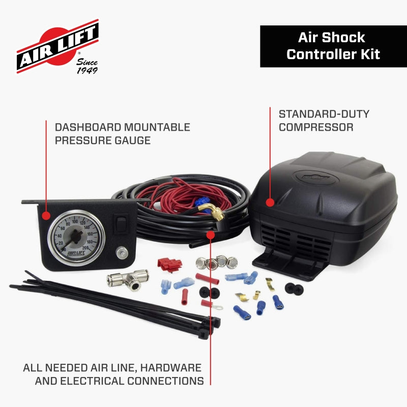 Air Lift 25804 160 PSI Air Shock Controller with Onboard Compressor