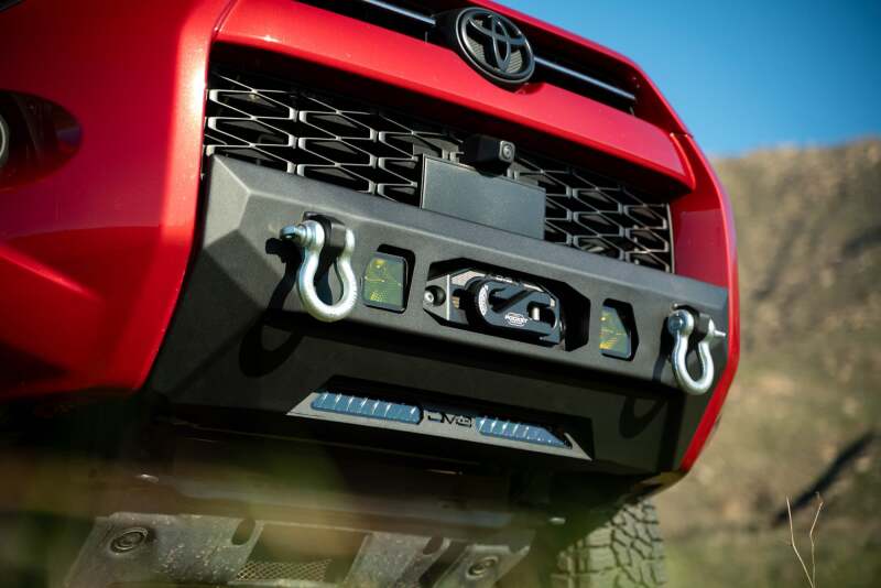 DV8 Offroad Centric Series Winch Front Bumper for 2014-2024 Toyota 4Runner, Part Number dveFBTF3-02