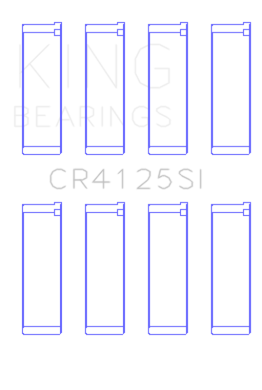 King Engine Bearings CR4125SI Subaru EJ20, EJ22 and EJ25 Rod Bearing Set, Standard Size