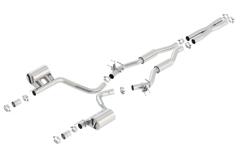 Borla 140640 S-Type Cat-Back Exhaust System with Active Valves for 2015-2023 Dodge Challenger 6.4L V8
