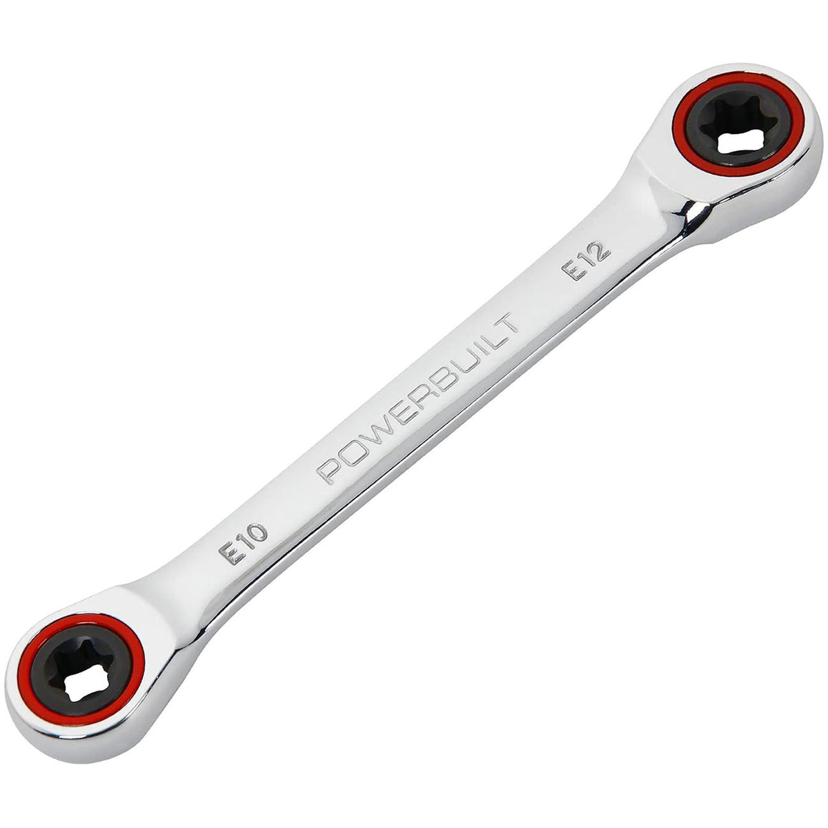 Powerbuilt Ratcheting Double Box-End E-Star Wrench E10/E12