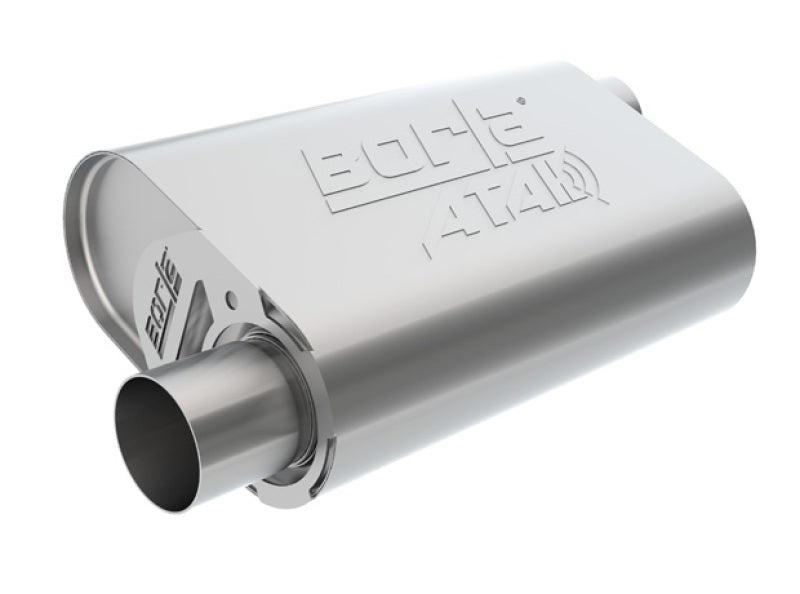 Borla CrateMuffler LS3 ATAK Muffler, 2.5-Inch Offset Inlet and Outlet, Part Number 400947