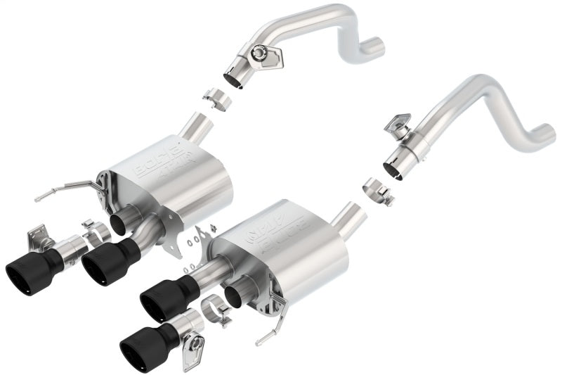 Borla 11856CB ATAK Axle-Back Exhaust System for 2014-2019 Chevrolet Corvette C7