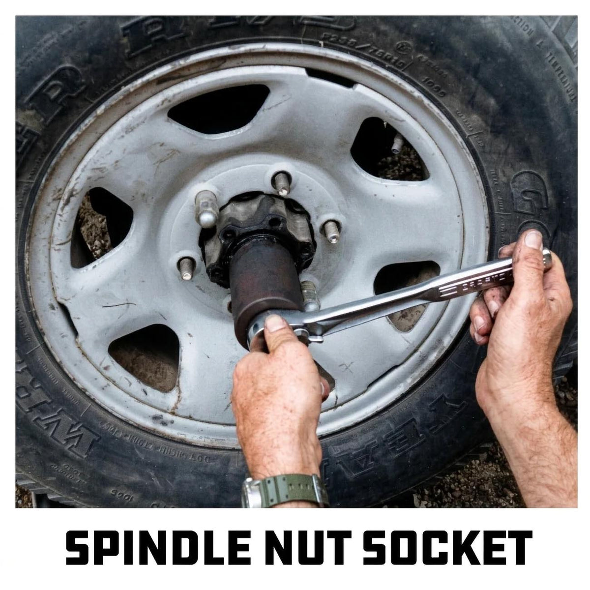 PowerBuilt 1-11/16-Inch Dodge Spindle Nut Impact Socket, 1/2-Inch Drive