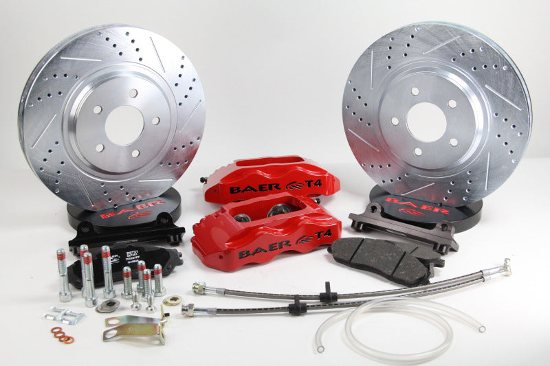 Baer Brakes 94-04 Ford Mustang SN95 13-inch Track4 Front SDZ Brake Kit - Red