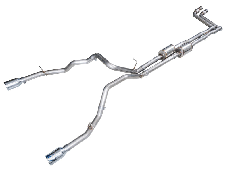 AWE Tuning 2025+ RAM 1500 3.0TT Rebel 0FG Cat-Back Exhaust with Chrome Silver Tips