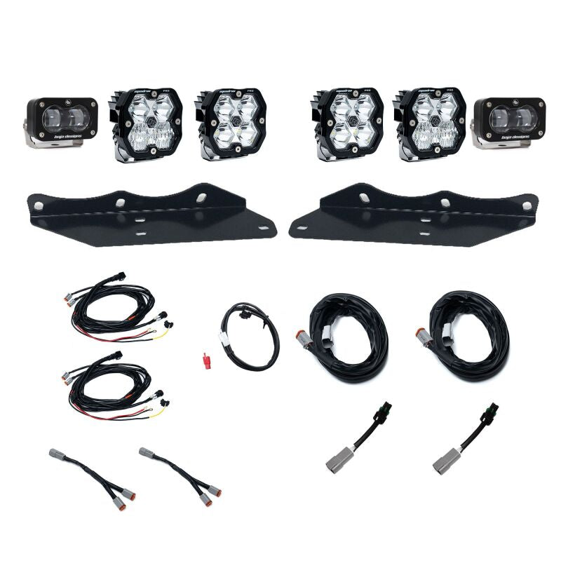 Baja Designs 17-20 Ford Raptor Squadron Pro SAE 2.0/S2 Fog Pocket Kit - Clear