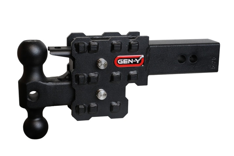 GEN-Y Hitch Phantom-X 2.5-Inch Solid Shank 16K Towing Hitch with Dual-Ball & Pintle Lock