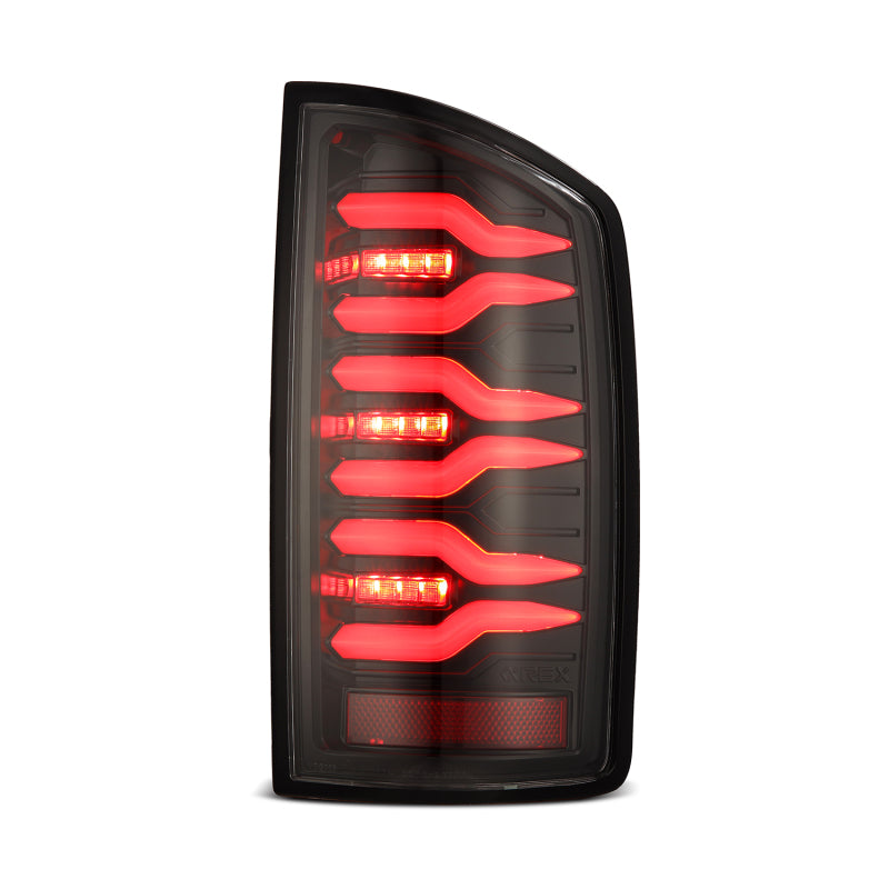 AlphaRex LUXX-Series LED Tail Lights Alpha-Black for 2002-2006 Dodge Ram 1500 and 2003-2006 Ram 2500/3500, Part ARX641020