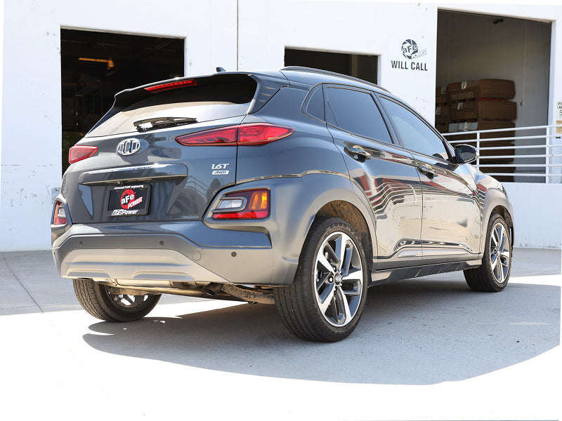 aFe Takeda Axle-Back Exhaust System, Part Number 49-37017, for 2018–2023 Hyundai Kona 1.6L Turbo