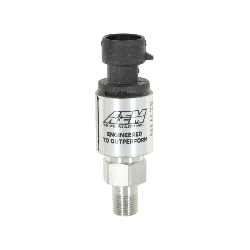 AEM 30-2130-1000 1000 PSIg Stainless Steel Pressure Sensor Kit with 1/8-Inch NPT to -4 AN Adapter