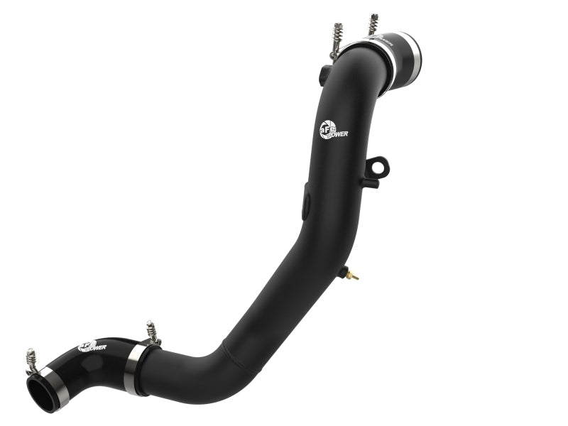 aFe BladeRunner 3-Inch Aluminum Cold Charge Pipe Black for Kia Stinger 3.3L V6 Twin-Turbo, Part Number 46-20509-B
