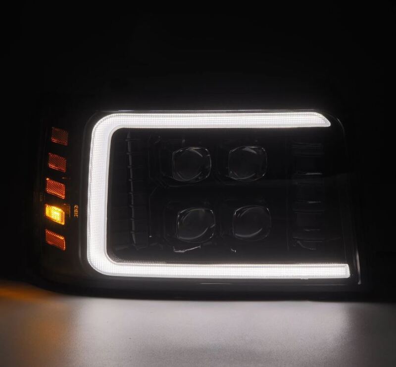 AlphaRex NOVA-Series LED Projector Headlights for 1992–1996 Ford F-Series and Bronco, Alpha Black