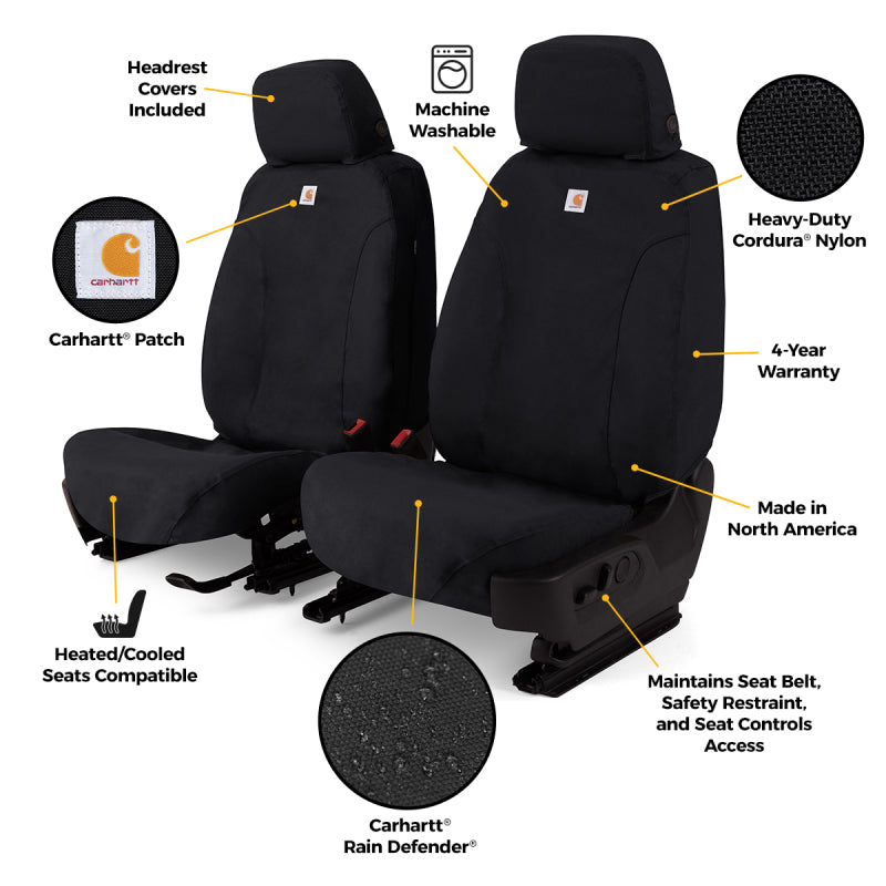 Covercraft Custom Front Row Seat Cover for 2026 Jeep Wrangler El Carhartt Super Dux Buckets
