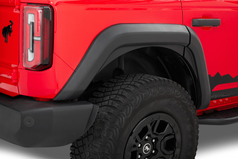 Bestop 21-26 Ford Bronco Fender Flares for 4-Door Models - Matte Black with Stainless Steel Hardware