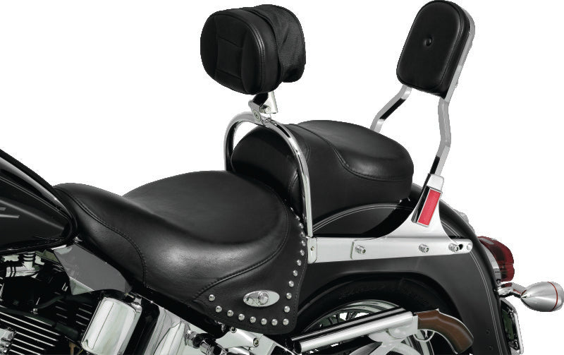 Kuryakyn 8987 Driver Backrest for Select Harley-Davidson Softail Models, Chrome