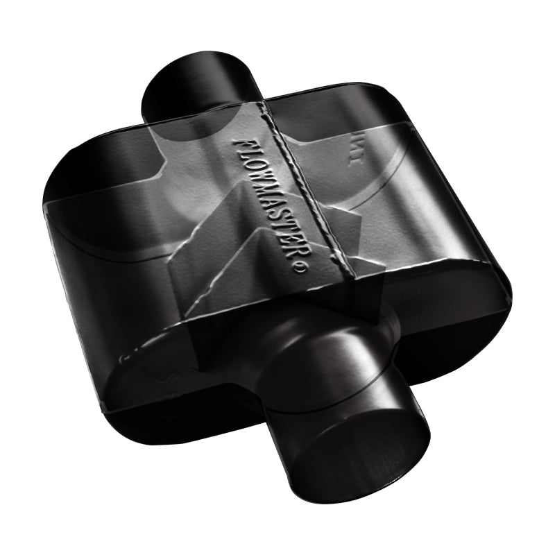 Flowmaster Super 10 Series 409S Stainless Steel Muffler for Plymouth Belvedere - 2.50 Inch Offset In / Center Out