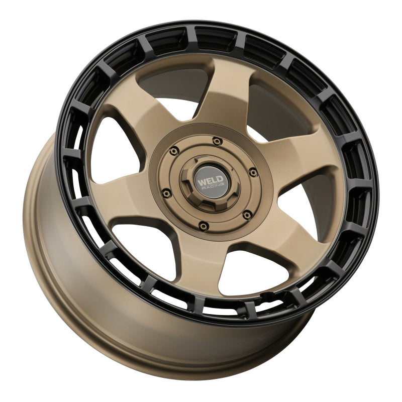 Weld Off-Road Ridge 20x9 Satin Bronze Wheel (Black Ring) with 8x170 Bolt Pattern and 125.1mm Hub Bore