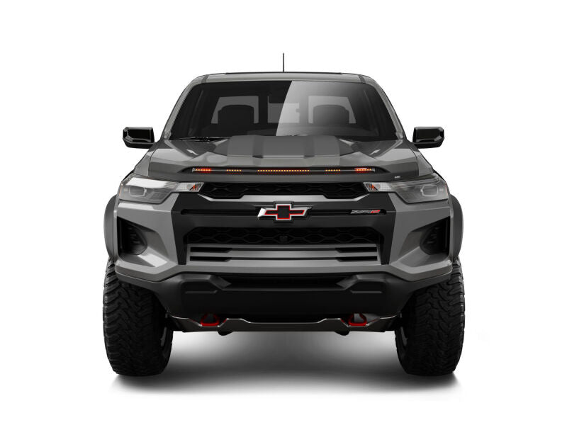 Husky Liners Aeroskin Lightshield PRO Hood Protector for Chevrolet Colorado (2023-2025) with Amber LED Lights