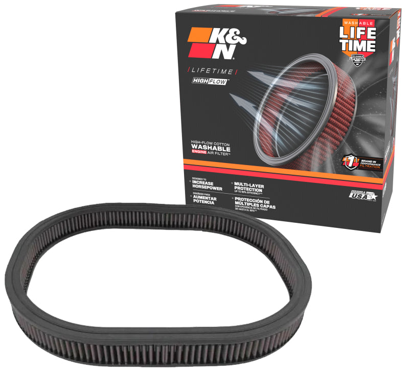 K&N Engineering E-1980 Replacement High-Flow Air Filter for MOPAR 383 and 440 Six-Pack Applications
