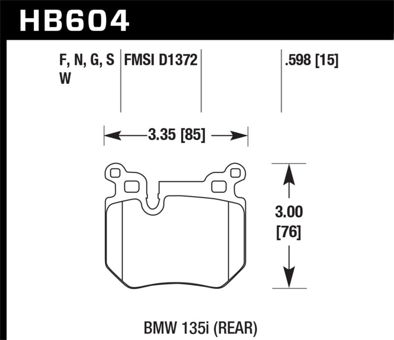 HAWK DTC-60 Brake Pad Sets